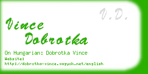 vince dobrotka business card